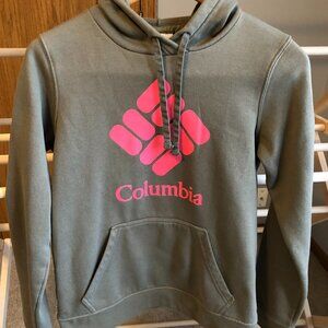 Columbia Women's Pullover Hoodie Green/Pink Size XS